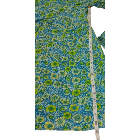 BP Dress Size S Blue Green Floral - Picture 6 of 12